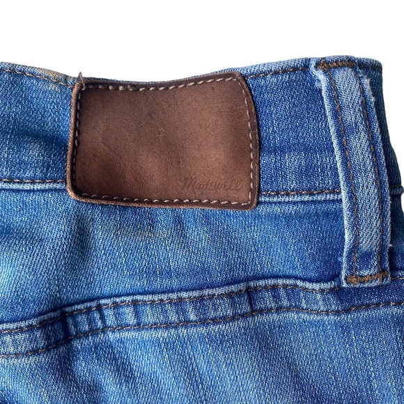 Madewell Cali Demi Boot Jeans Womens Size 25 Raw Hem Button Fly High Rise Flare - Picture 9 of 13